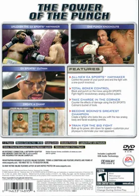 Fight Night Round 2 box cover back